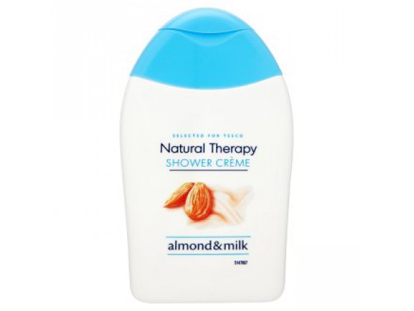 Tesco Гель для душа "Natural therapy almond & milk" со сливками, 250 мл